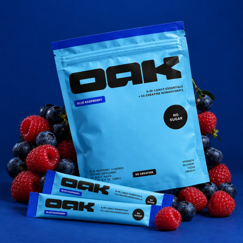 Oak Daily Stack, Blue Raspberry