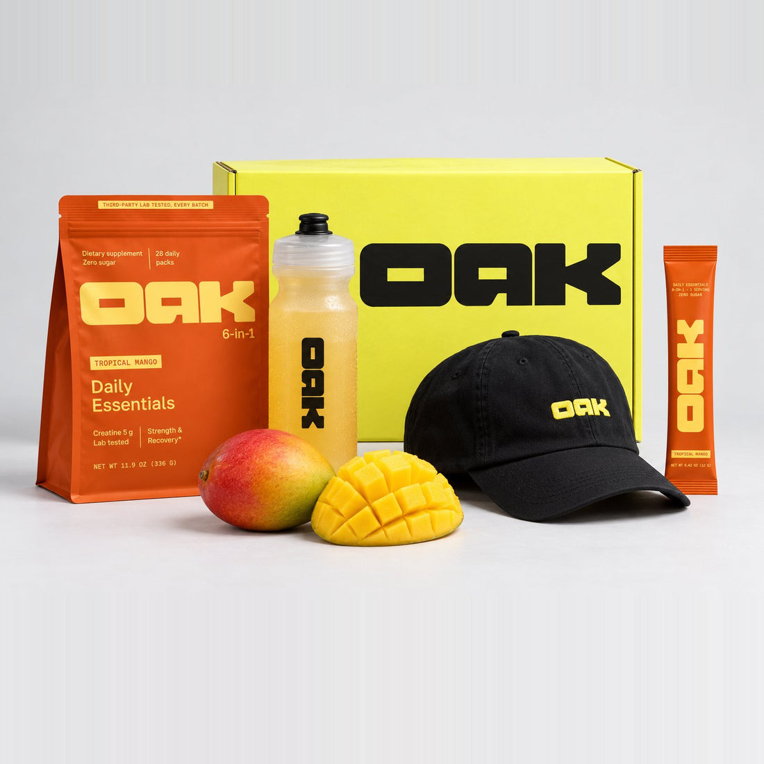 Oak Daily Stack, Tropical Mango Starter Kit